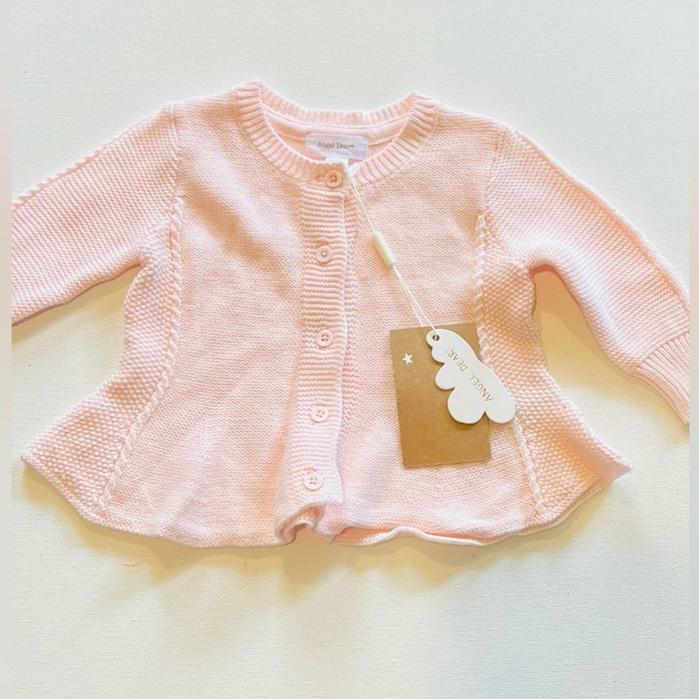 Angel Dear Girls Pink Cardigan Sweater
